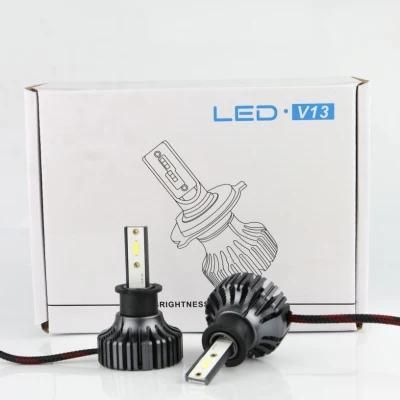 V13 High Power C Ree 40W 12V 24V Turbo Fan Cooling H1 H7 LED 4500lm Canbus Auto F6 Hb2 9005 H11 H7 LED Headlight Bulbs H4 for Car