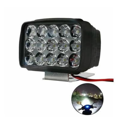 China Wholesale Motorcycle Front Spot Light 15 LED Bulbs Headlight