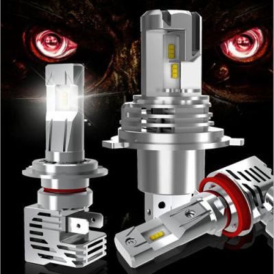 M3 Long Lifespan LED Headlight Bright 6000lm Zes Chip 9005 9006 H11 H4 H1 H7 Aviation Aluminum 6063