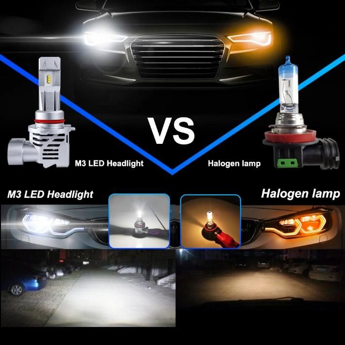 M3 LED Car Light Bulb H11 H4 H7 12V 110W 6000K Headlight Car LED Headlight