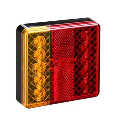 Factory Price 12V E4 Square Commercial Auto Lights Boat Trailer LED Tail Lights Combination Light