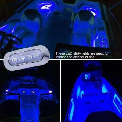 Blue Side Light 12V 24 Volt Markers Side Light Waterproof LED Utility Light