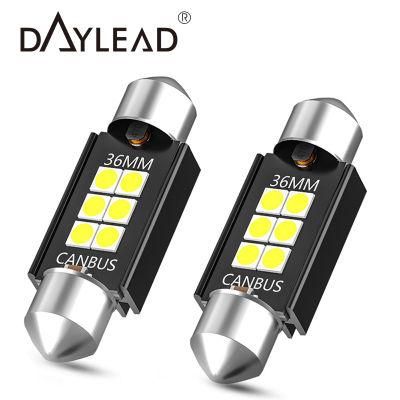 Canbus Decoding 3030 6SMD 31mm 36mm 39mm 41mm Car LED Double Pointed License Plate Lamp