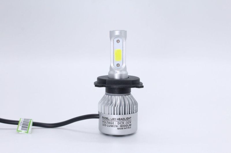 72W 8000lm S2 H4 COB Csp LED Headlight 6500K Hi-Lo Beam Car LED Headlights Bulb Head Lamp Fog Light 12V