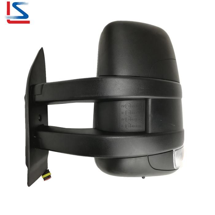 E-MARK Long Arm Side Mirror for Iveco Daily Van 2014 with Temperature Sensor 11line 5801552552 5801552553 Rearview Mirror