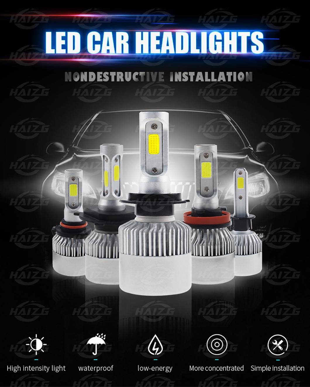 Haizg Auto LED Super Bright 36W 8000lm H1 H4 H7 LED Headlamp Cheap Car LED Headlight