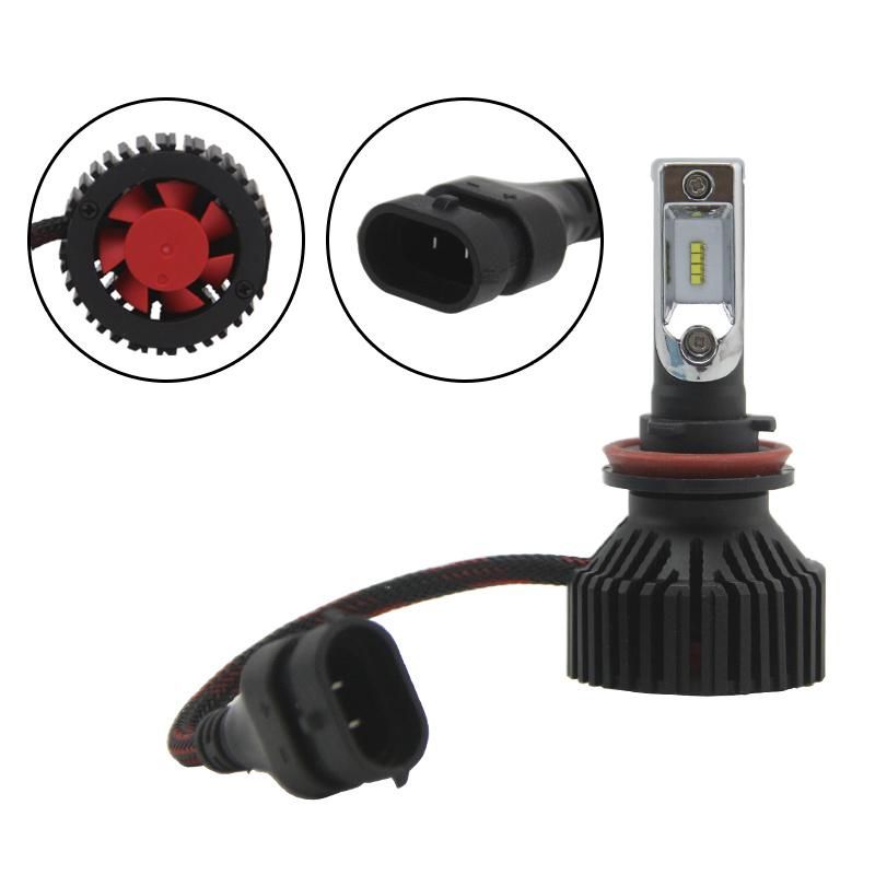 Best Sale Zes Chips 6000lm T8 LED Headlight for Cars