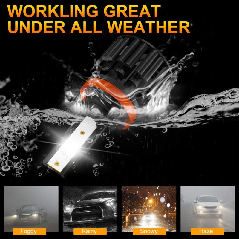 Powerful Super Bright LED LED Headlight Z3 H11 Auto Lamp Car Automobiles LED Head Lamp 12V 45W 6000K White Light 30000 Hours