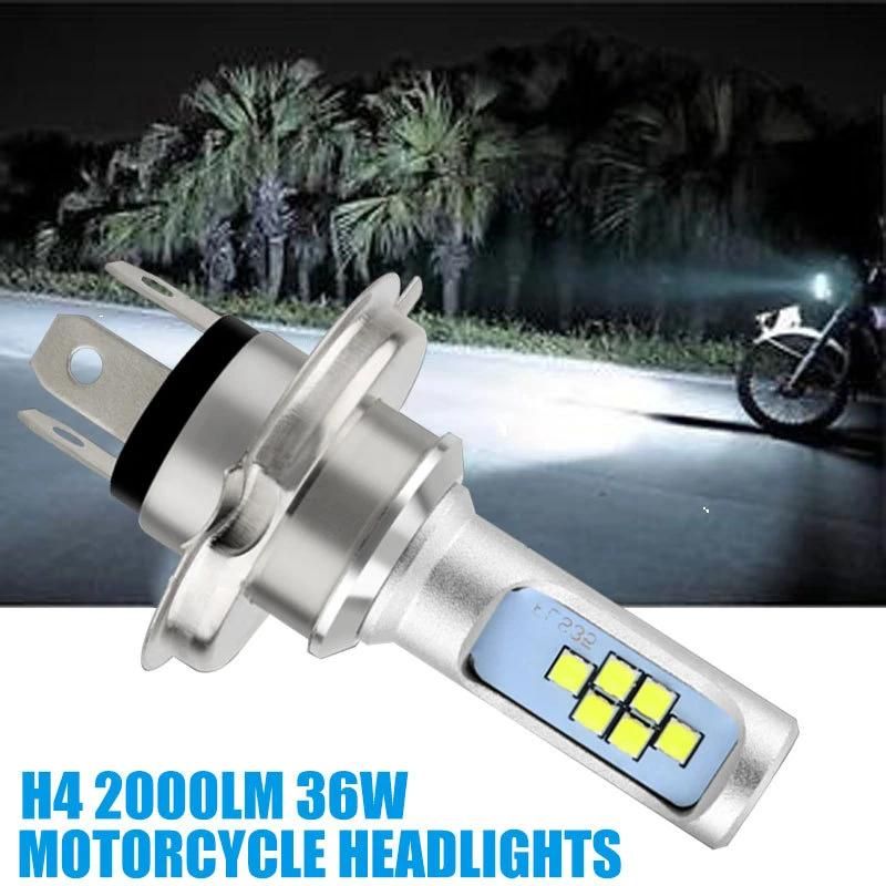 36W H4 LED Motorcycle Llight HS1 6000K 4000lm Motorcycle Headlight Auto Lamps