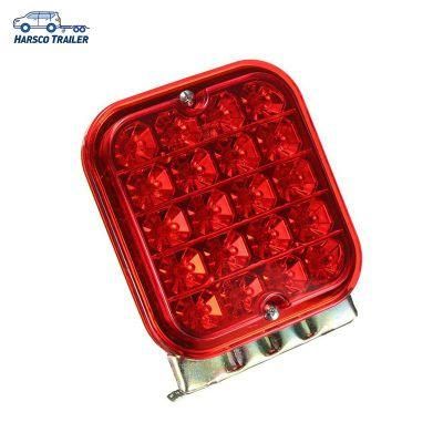 20LED 4.5 Inch Red Square Fog Light