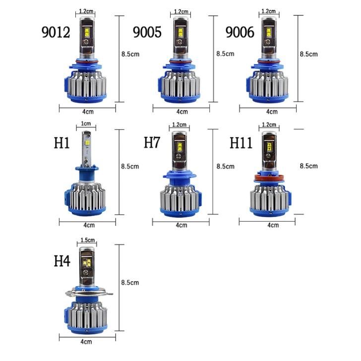 LED Bulb T1 H4 H79005 9006 700W 7000lm 6000K