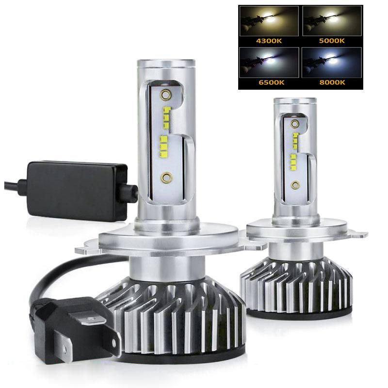 Super Bright High Power F2 Car LED Headlight Bulb H1 H4 H7 H11 F6 LED Head Lamp COB Zes Csp CREE Chip 12V Auto Lamps