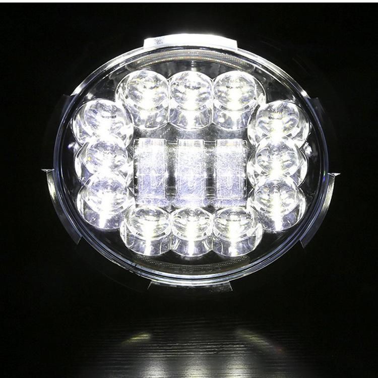 90W DRL Hi Low Beam Headlamp Angel Eye E9 Turn Signal Light for Jeep Offroad 4X4 Lada Motorcycle 7 Inch LED Headlight