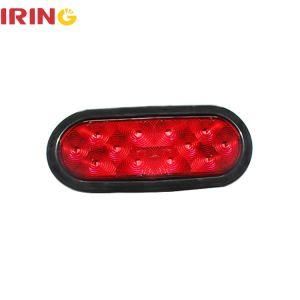 Waterproof Red Oval Stop Brake Indicator Turn Auto Light for Truck Trailer with DOT