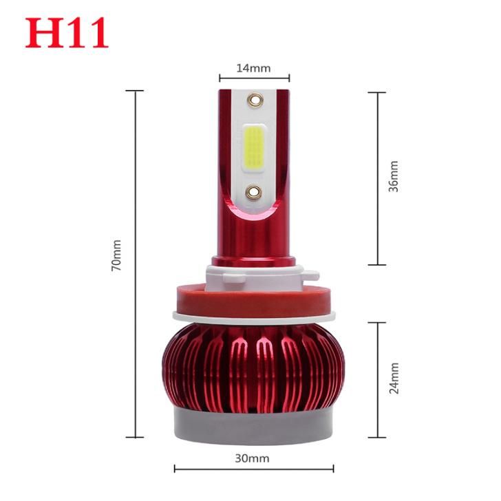 LED Car Headlight H4 H7 H11 H8 Hb4 H1 H3 9005 Hb3 Auto S2 Car Headlight Bulbs 72W 8000lm Car Accessories 6500K 4300K 8000K LED Fog Light