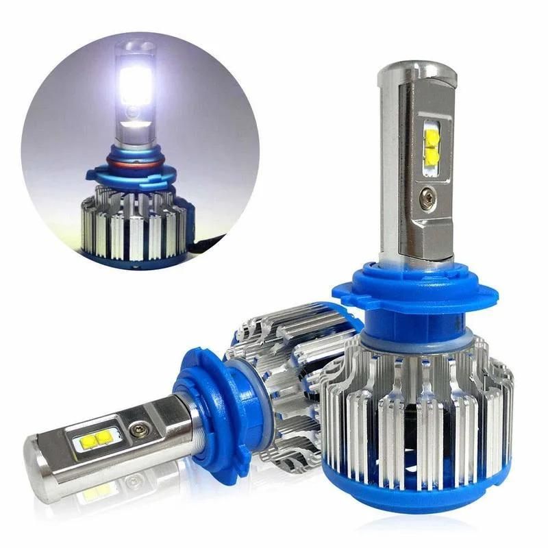 T1 LED Headlight Car LED Bulbs H1 H3 H7 H8/9/11 881 Hb3 9006 H4 H13 9004/7 Auto Car Headlight 80W 7000lm 6000K Automobile Bulb Auto Lamps