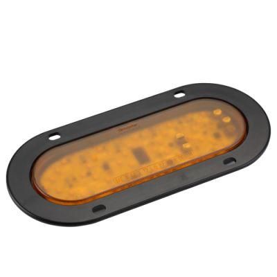 Manufacturer Oval Amber Jumbo Truck Trailer Arrow Direction Indicator 24V LED Signal Tail Lamps Auto Lights