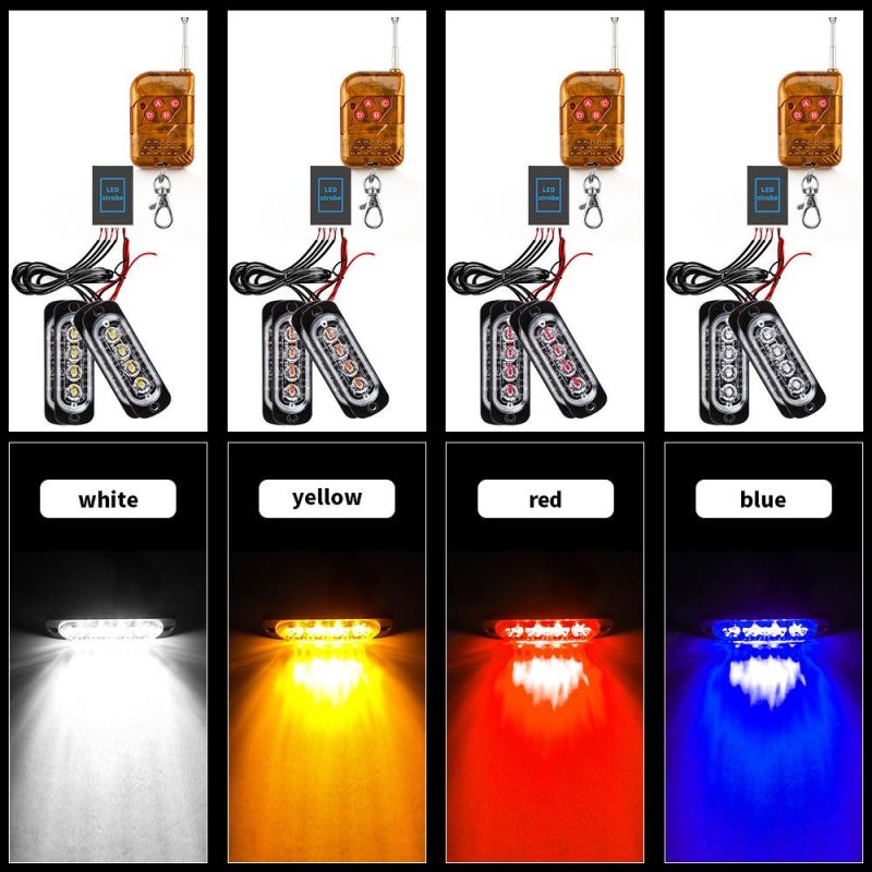 Dxz 4 in 1 Strobelight Hazard Warning Light Flashing Warning Light for Car Truck