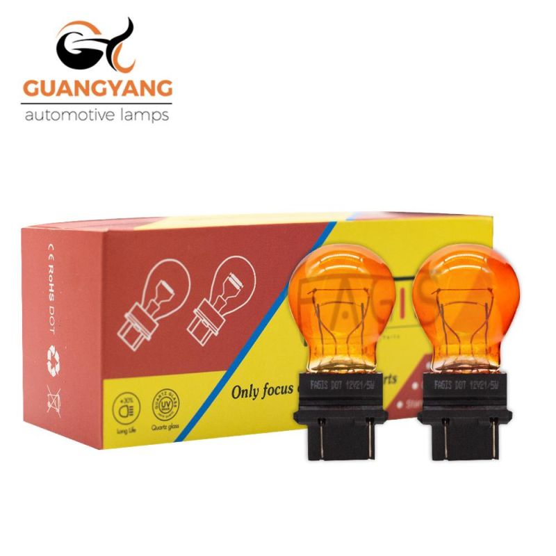 Auto Bulb 3157 12V 21/5W Halogen Bulb 3157 Amber