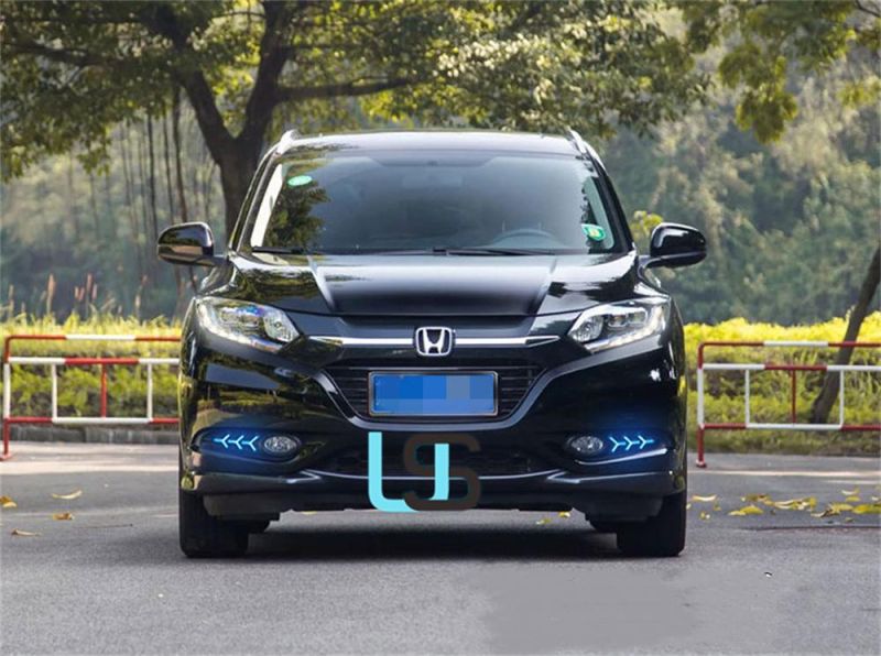 for Honda Vezel Hrv Hr-V 2015-2018 Front Bumper Fog Lamp Brake Reverse Turn Signal LED Daytime Running Light