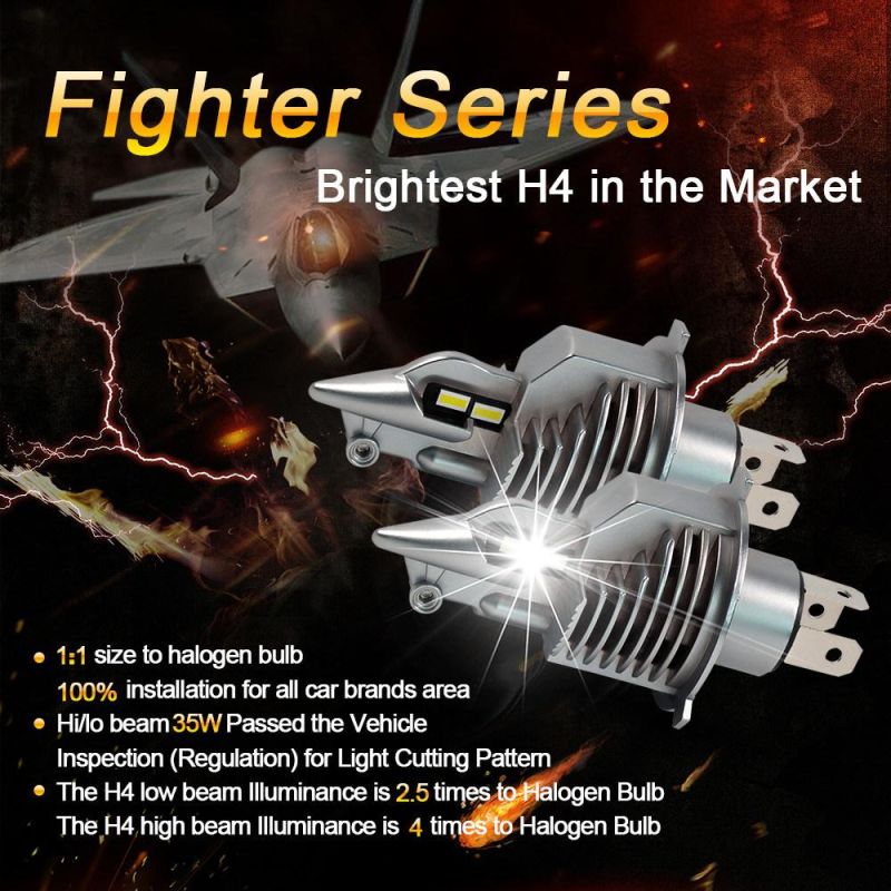 Factory Direct Price 35W 6000lm LED Headlight H1 H3 H7 H8 H11 9005 9006 Dual Color 3000K 6000K High&Low Beam Car LED Headlight