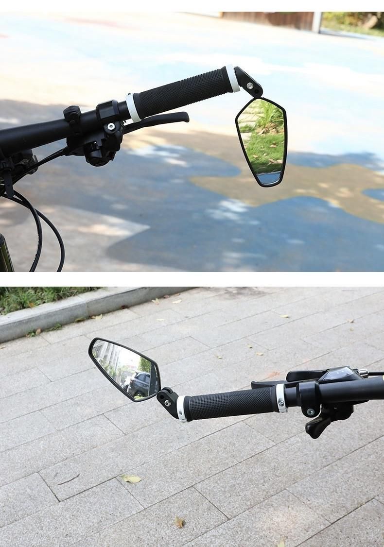 Wholesale Quality HD Acrylic Lens Bicycle Rearview Mirrors Adjustable Road Mountain Bike Rear Accessories Motorcycle Convex Bicycle Rear View Mirror