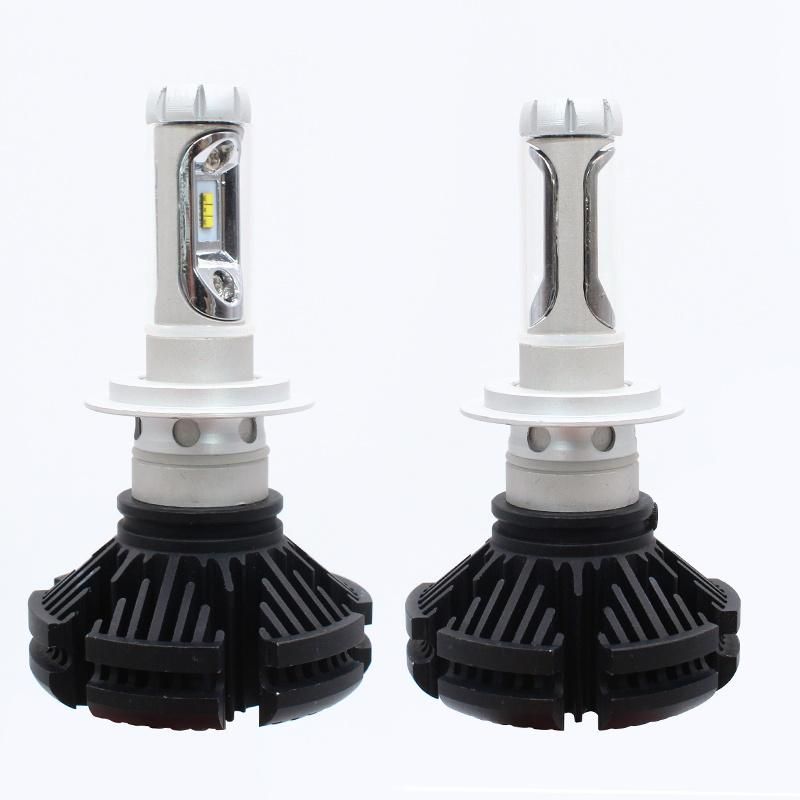 Auto Lighting Wholesale X3 H7 Series High/Dipped Beam12V 24V H7 LED Headlights H4 LED Bulb Car Light 6000K 12000lm Headlight