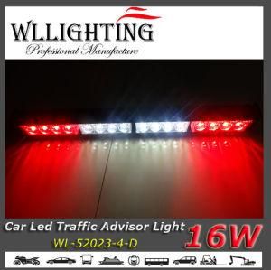 LED Warning Bar Light in Red White with Display Controller