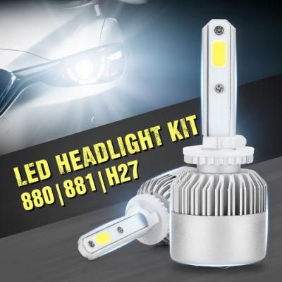 Manufacture 2PCS S2 H7 H4 LED Bulb Car Headlight H11 H1 H13 H3 H27 9005/Hb3 9006/Hb4 9007 Hi-Lo Beam 72W 8000lm Auto Headlamp LED Headlight