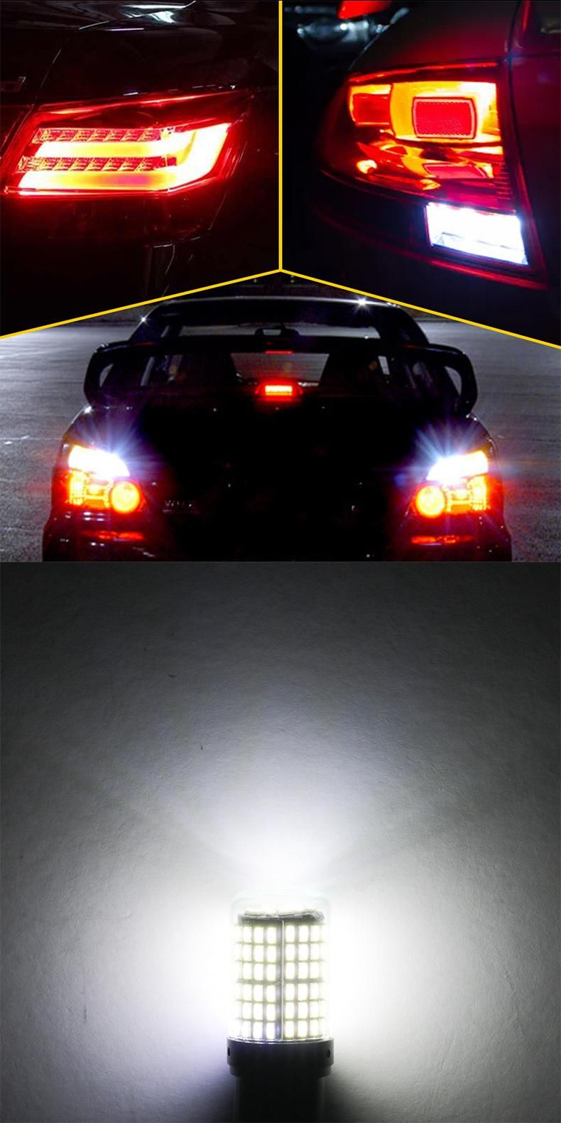 1156 1157 Brake Light 7440 7443 3157 Turn Sign Light 144SMD 3014 LED Canbus Reverse Light Bulb for Car