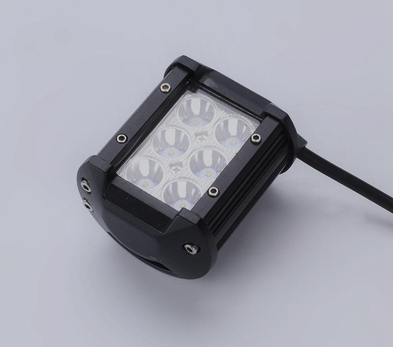 4D Lens 4 Inch 18W off Road Car Tractor Motorcycle Marine Use LED Light Bar