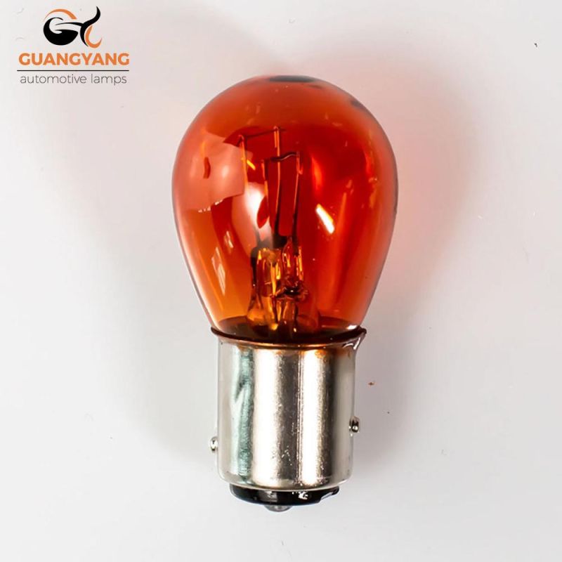 Factory S25 P21W P21/5W 12V 21/5W Amber Car Brake Light Auto Bulb