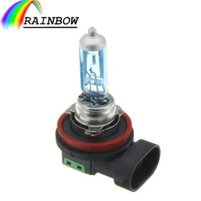 H11 12V 55W White 5000K Halogen Blue Car Headlight Lamp Globes Bulb HID Car Halogen Head Light Quartz Glass+Aluminum