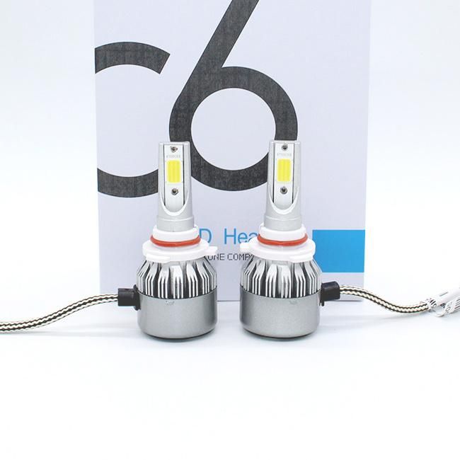 COB Headlight Bulb 12V 50W 7200lumen C6 H10 Automobile Bombillios Hb3 9005 LED Headlight