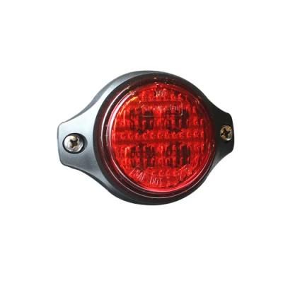 DOT 10-30V Round Clearance Marker Indicator Signal Lamps LED Side Marker Lights for Truck Trailer