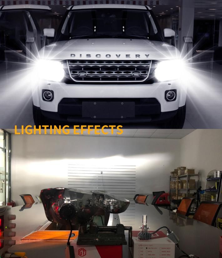 LED Headlight Bulbs 6000lumen 12V DC 26W Waterproof Work Light