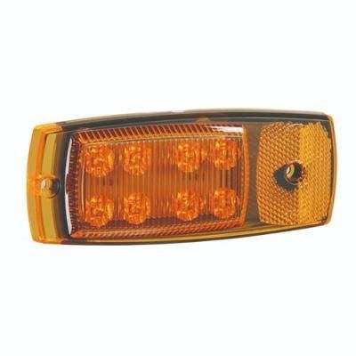 Factory Frice 10-30V Amber Truck Trailer LED Side Outline Marker Lights Relfector Auto Lights