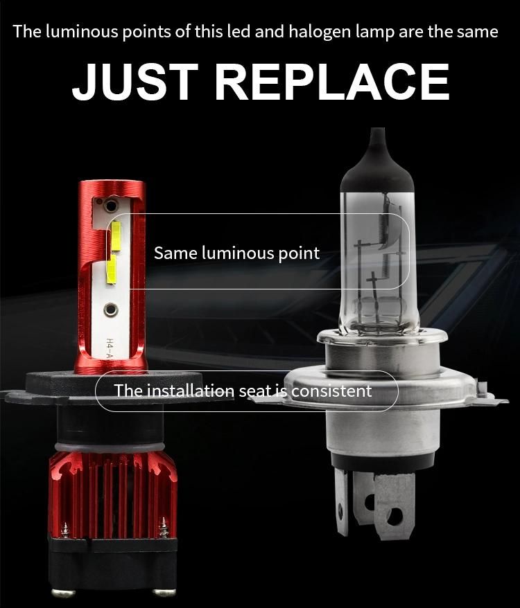 Mini LED Car Headlight LED Headlight Csp COB Bulb 150W 26000lm High Power 6500K LED Bulb H7 9006 Auto Fog Lights