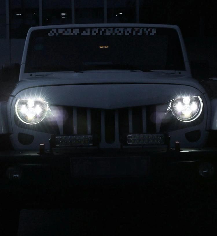 High Low Beam Round 45W Cars Running Lights Headlamp for Jeep Wrangler Jk Land Rover Defend 7′′ LED Headlight