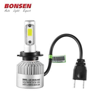 New Design Car Lights Motorcycle S2 Mini Fanless LED Lights H7 LED