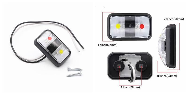 RV Camper Trucks Waterproof Surface Mount Exterior Clearance Indicators Lights