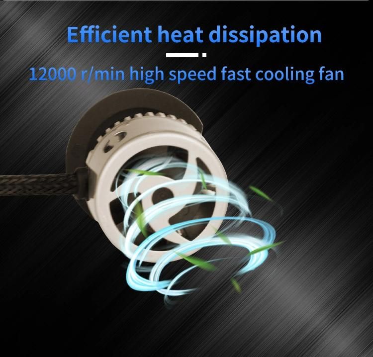 Super Bright 6500 Lumen 48W Auto H7 H4 LED Fan Auto 9005 9006 H11 H7 H4 Car H4 C6 LED Headlights