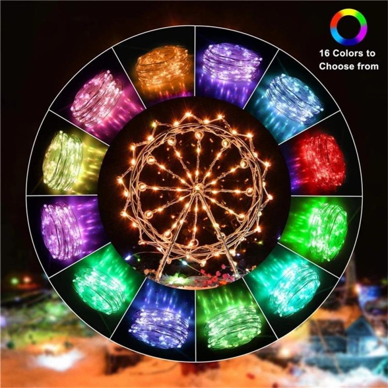 Dropshipping Service APP Control LED String Lights USB Powered Color Changing Holiday Lighting-Decoration Christmas Tree Decor