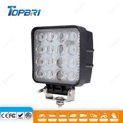 DC12V 48W Square 7D Combo Beam LED Tractor Trailer Headlights