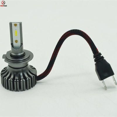 Weiyao V13 40W 6000lm H7 Auto Lighting System Car LED Light Aluminum High Brightness LED Headlight