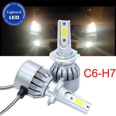 Auto Car Accessories C6 H7 COB LED Car Headlight