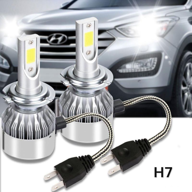 High Quality 72W Car Light H7 LED Headlight with LED Work Light and LED Driving Light (H1 H3 H4 H7 H8 H9 H11 H13 9012)