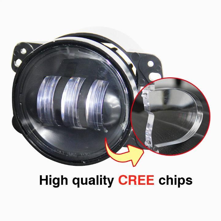 Auto Accessories Waterproof IP68 30W Wholesale Car 4 Inch LED Fog Lights for Jeep Jk Truck