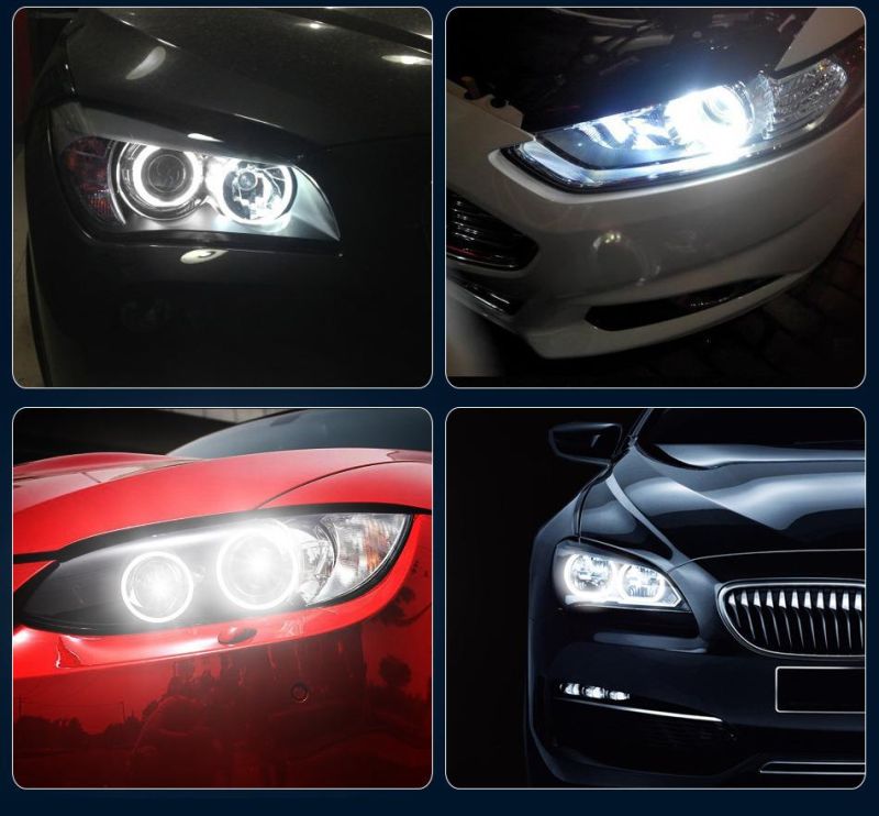 Suitable for BMW Angel Eye E92 H8 120W LED Marker Angel Eyes 6 Sides 12 Lamp Beads Super Bright