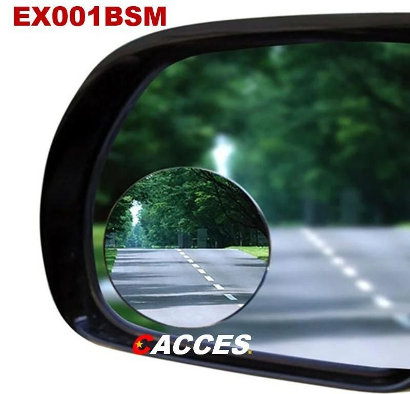 Popular Blind Car Mirror Round Shape Frameless No View Block, 360 Rotation Smart&Light Design Adjustable for Expansive Angles, Easy Installation for Car Safety